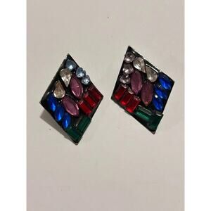 Vintage Bedazzled Stud Earrings